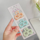 FROSTED SOLID COLOR GRAPHIC MINI HAIR CLIP_CWAHA0724