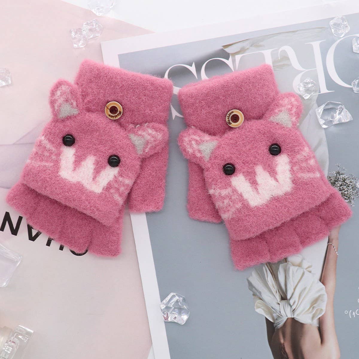 CHILDRENS GLOVES CUTE CARTOON WINDPROOF GLOVES_CWAG0153