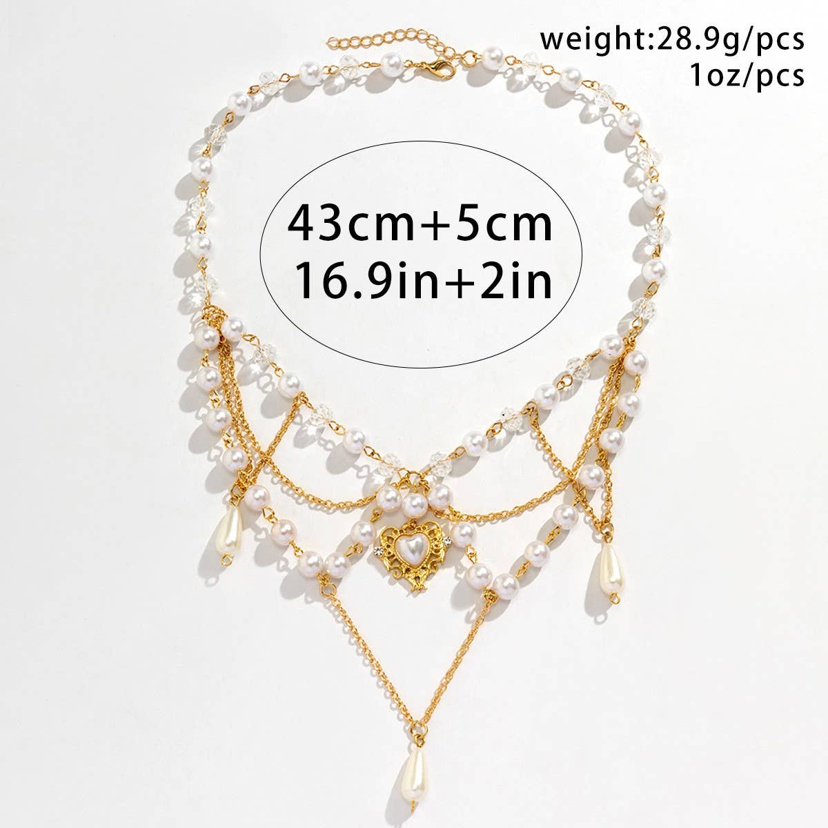 PEARL BEADED NECKLACE WITH PENDANT_CWAJE1157