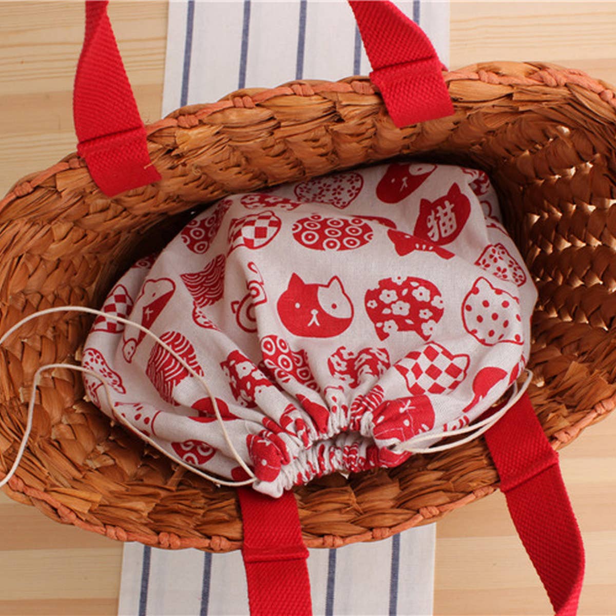 Hollow Solid Color Large Woven Bag_Cwab2115