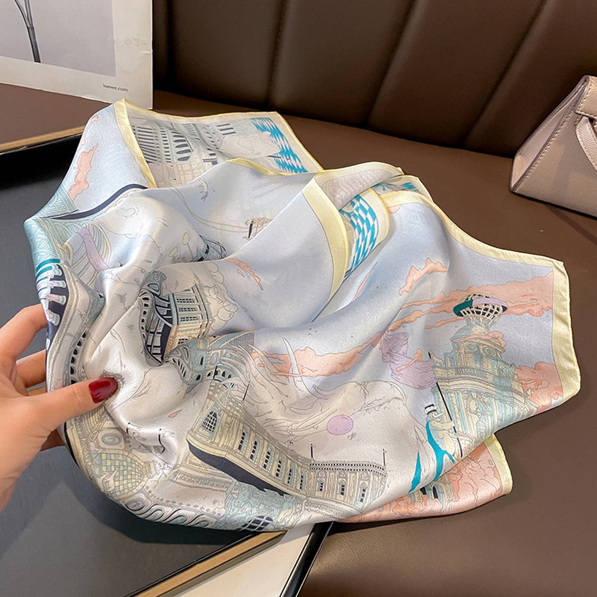 SQUARE SCARF CHIC STREET STYLE NECK HAIR WRAP_CWASC0619