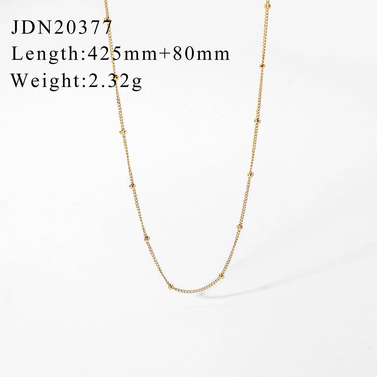 MULTILAYER GOLD PLATE STAINLESS STEEL NECKLACE_CWAJE0619