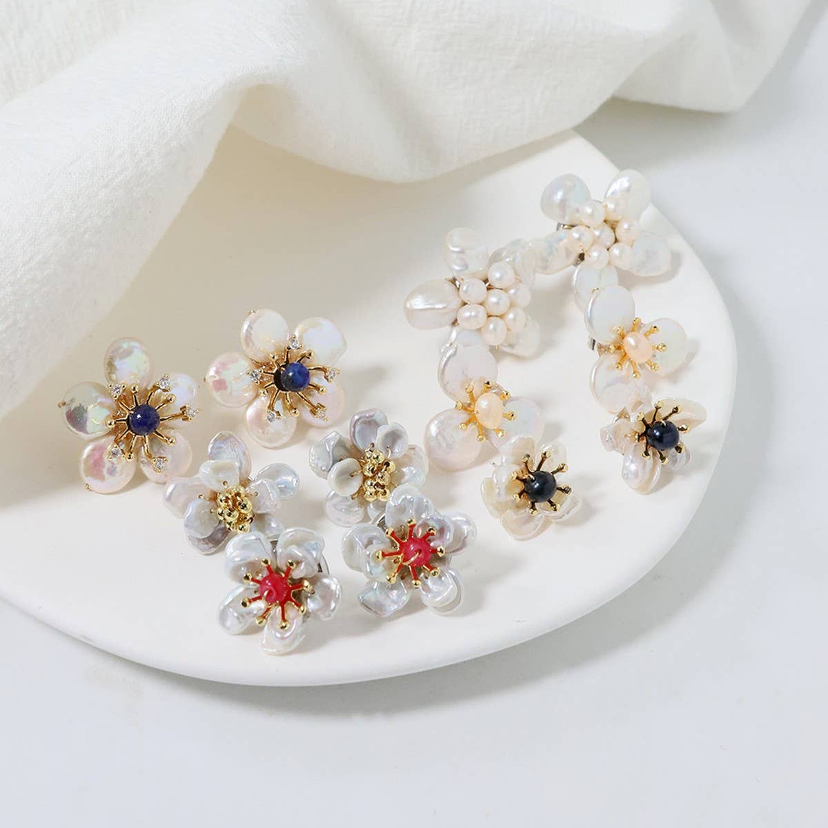 HIGH END FLOWER ANCIENT STYLE SWEET EARRINGS_CWAJE3770