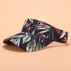 PRINTED SUN VISOR SUMMER UV PROTECTION SPORT CAP_CWAH3283