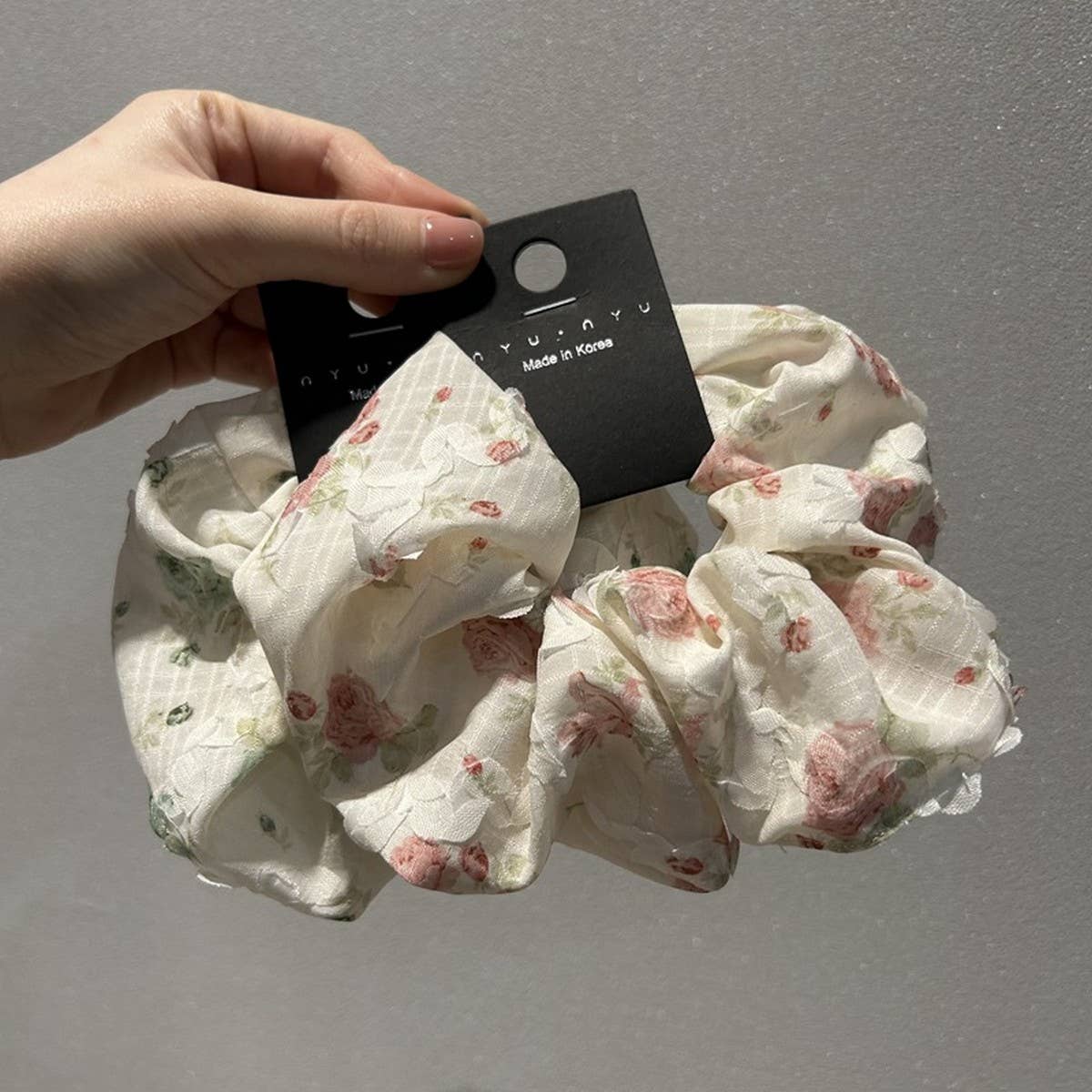 FRENCH ROMANTIC FLORAL HAIR SCRUNCHES_CWAHA1735