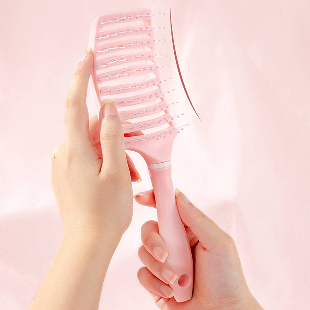 Women Hair Root Fluffy Massage Large Curved Comb_Cwmm0926