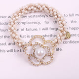 ELEGANT CAMELLIA HAIR TIE LUXURY PONYTAIL BAND_CWAHA6884