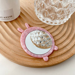 CUTE ANIMAL ACETATE MINI MAKEUP MIRROR PORTABLE_CWMM6391