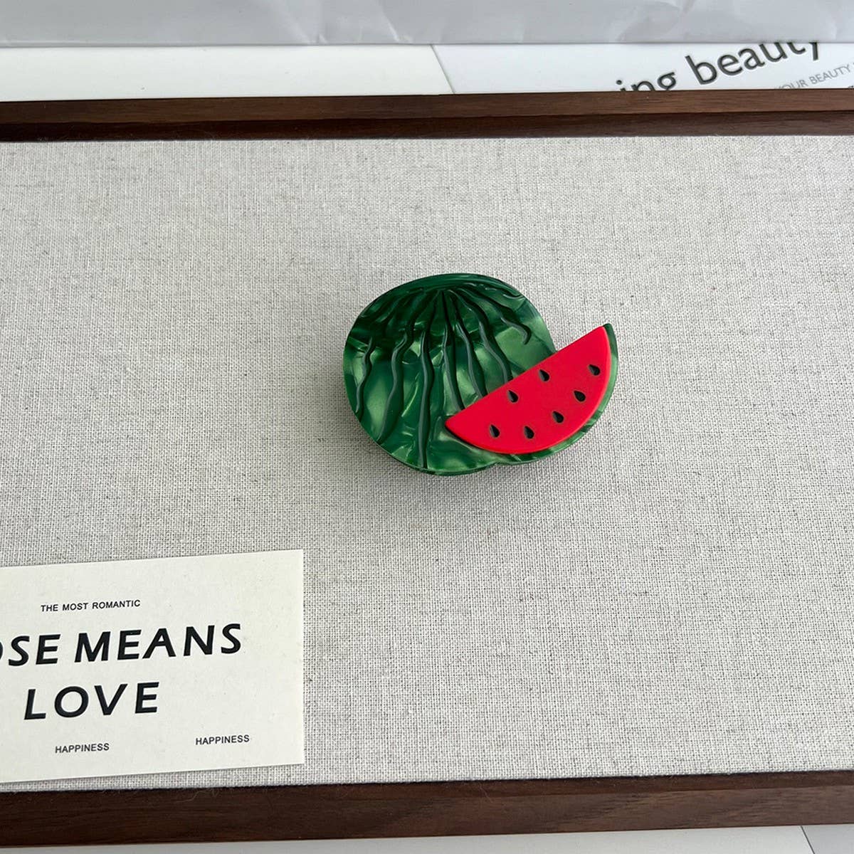 CUTE VEGGIE FRUIT ACETATE CLAW CLIP SUMMER FUN_CWAHA5834