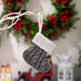 Cwag00595_Nordic Pink Mini Knitted Christmas Stocking