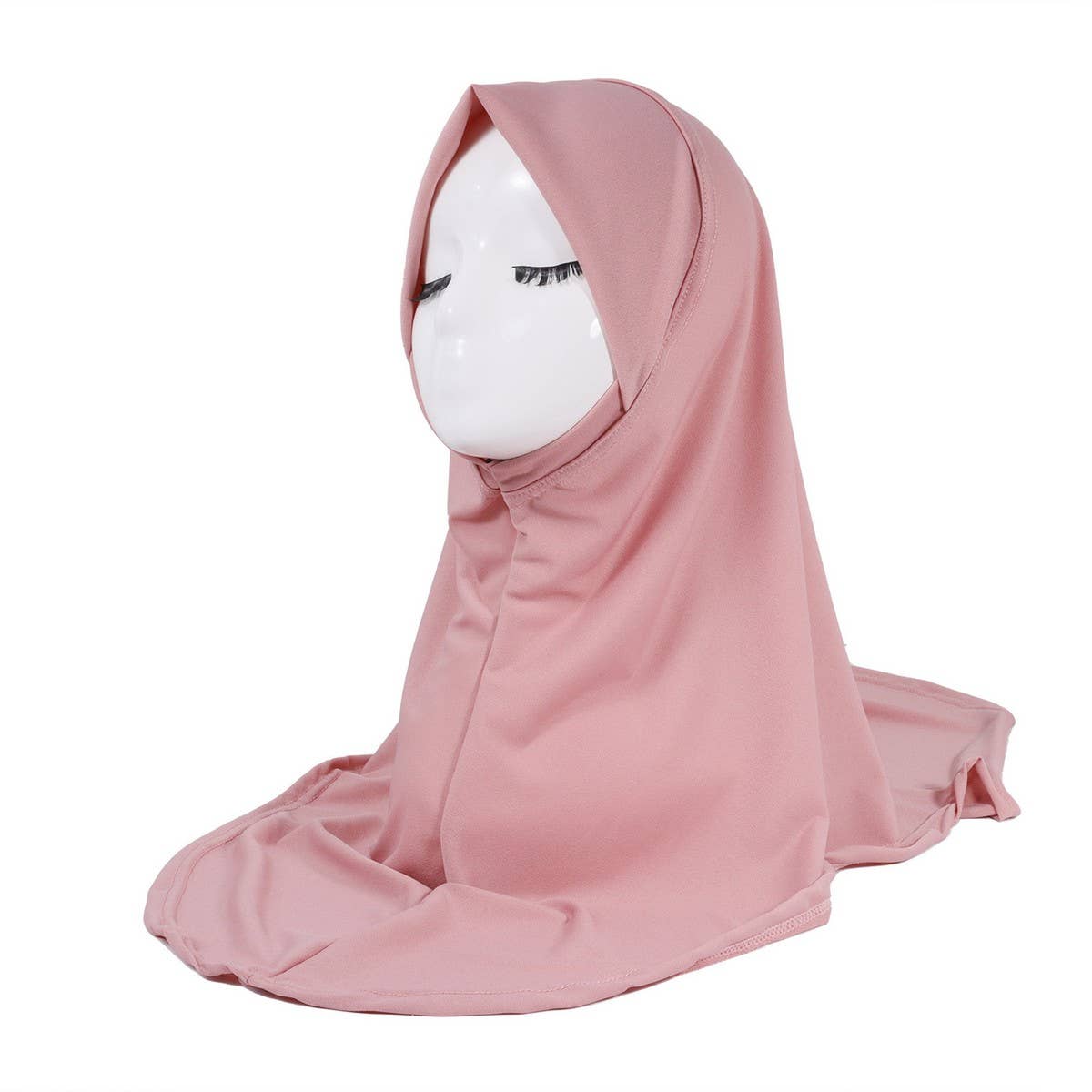 SOLID COLOR LOOSE PULLOVER ETHNIC HEADSCARF_CWASC2423