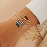 NATURAL STONE COPPER BEADS HANDMADE BEADED BRACELET_CWMM3861