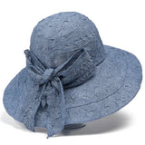 Travel Sun Protection Bow Bucket Hat_Cwah1497