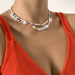 CREATIVECOLOR SPECIAL SHAPED LETTER NECKLACE_CWAJE1494