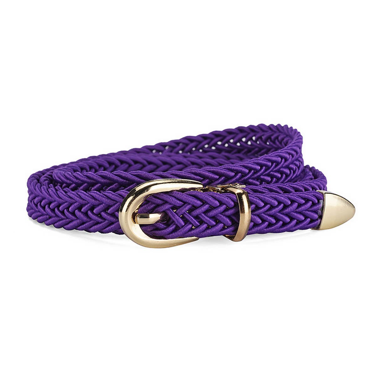 Women Braided Pin Buckle Detachable Belt_Cwabe0361