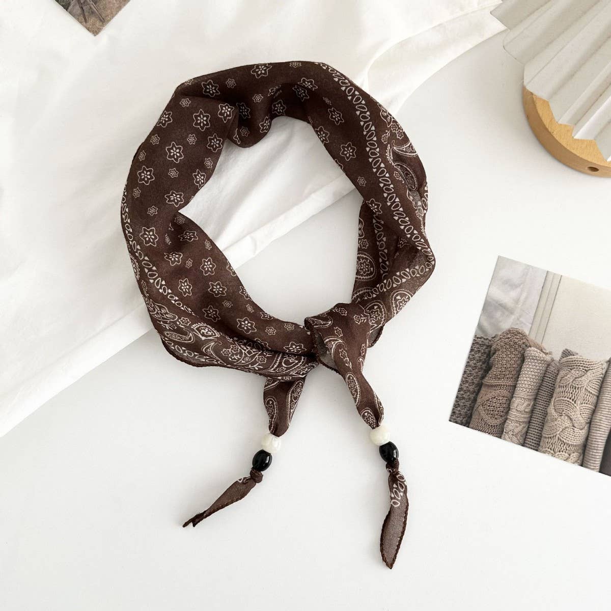 Boho Paisley Scarf Headband Neck Wrap_Cwasc02973