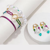 FASHIONABLE TASSEL EARRINGS AND STACKING BRACELETS_CWAJE2932