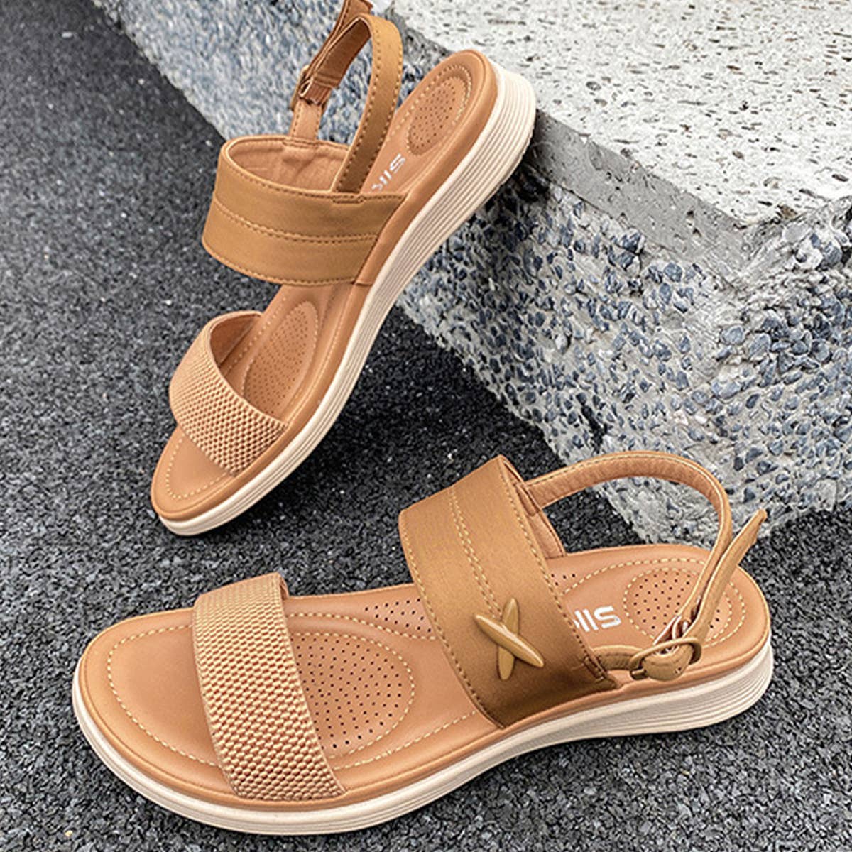 BUCKLE CASUAL BEACH SANDALS_CWSHS0495