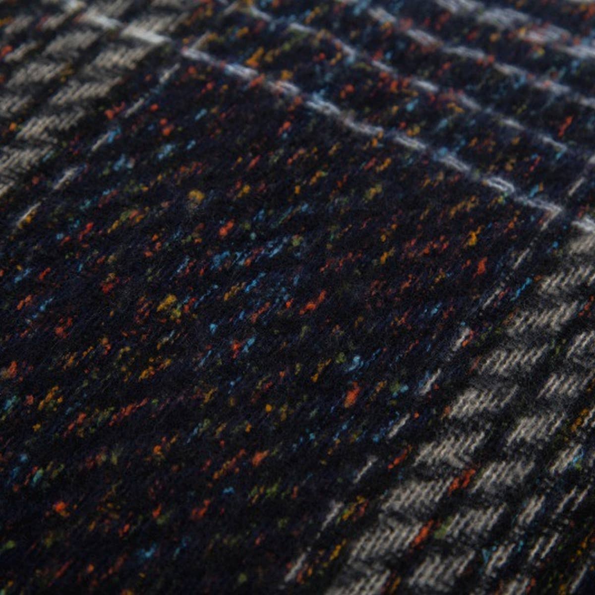 GRADIENT FRINGE SCARF FALL WINTER JACQUARD WRAP_CWASC0874