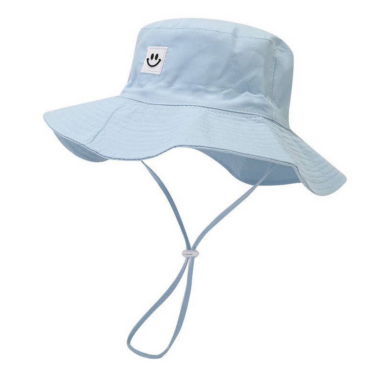 KIDS SMILEY FACE QUICK DRY SUN HAT FOR SUMMER_CWAH3785