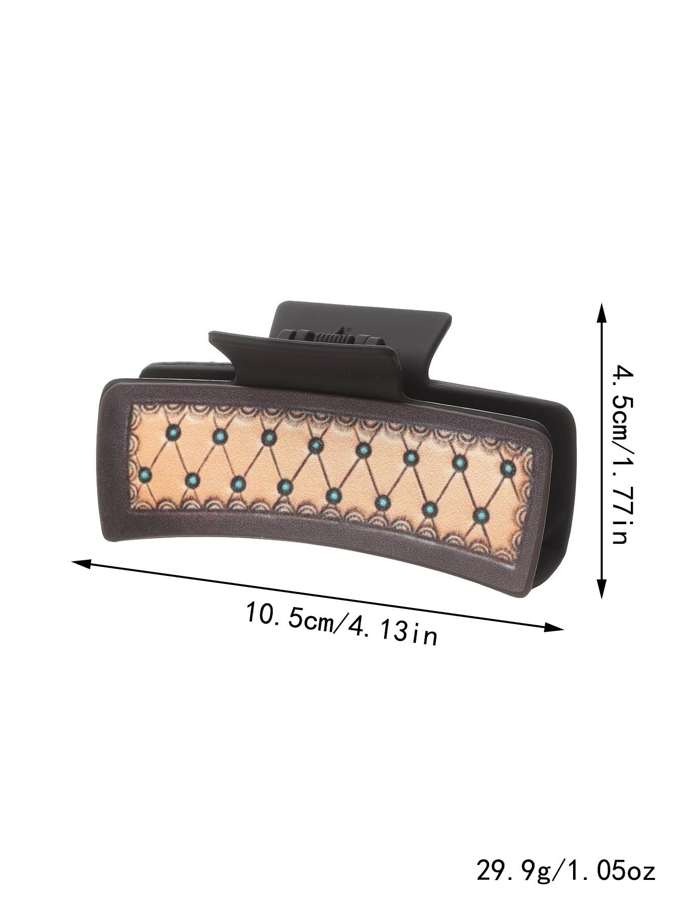 SUNFLOWER PU LEATHER HAIR CLAW WESTERN STYLE_CWASC1618