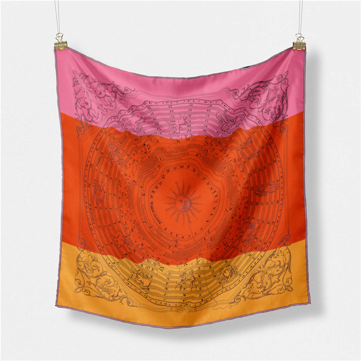 PRINT SCARF VERSATILE SQUARE FOR MOTHERS DAY GIFT_CWASC0663