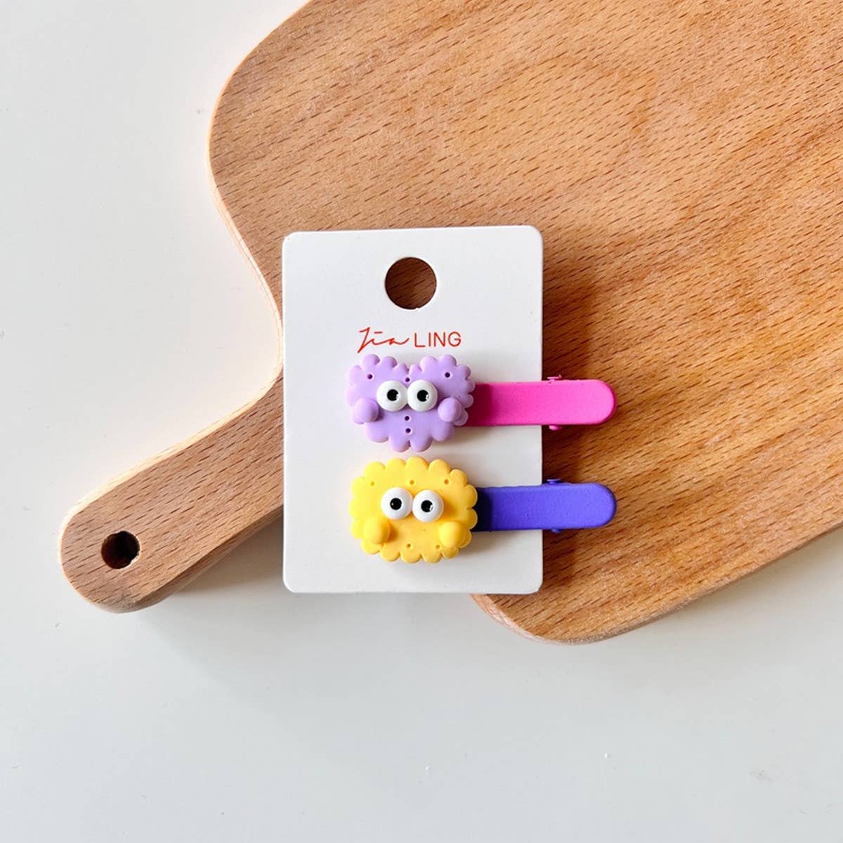 Childrens Colorful Biscuit Hairpin