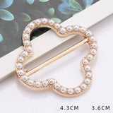 FOUR LEAF CLOVER PEARL WITH DIAMONDS SCARF RING_CWMM2126