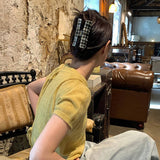 Elegant Square Claw Clip Winter Hair Accessory_Cwaha08072