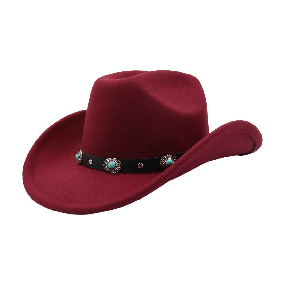 COUPLE S POLYESTER COWBOY JAZZ HAT ETHNIC STYLE_CWAH04384