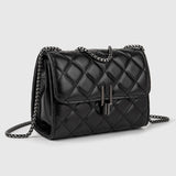 DIAMOND CHECKERED CHAIN BAG SHOULDER BAG_CUAB0166
