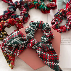 CHRISTMAS BUNNY EARS HAIR SCRUNCHIES_CWAHA1949