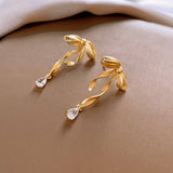 LIGHT LUXURY BOW PERSONALITY FASHION EARRINGS_CWAJE2474