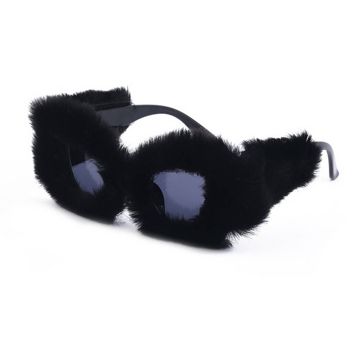 PLUSH WINTER SUNGLASSES FASHION CAT EYE SUNGLASSES_CWASG0571