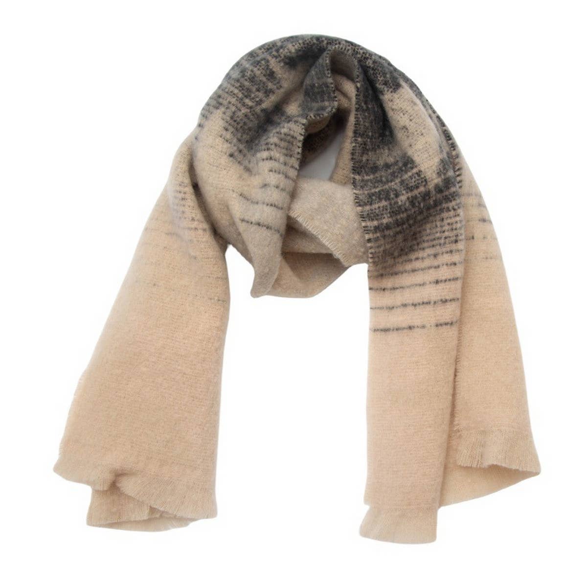 STAR GRADIENT SCARF JACQUARD WINTER WRAP_CWASC0859