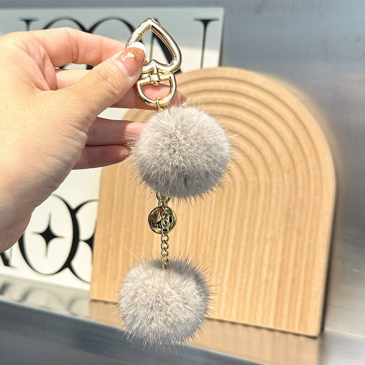 CUTE FUR BALL PENDANT BAG ORNAMENT CAR KEYCHAIN_CWMM2517