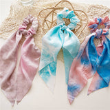 2024 NEW STYLE TIE DYE RIBBON BOW HAIR TIE_CWAHA1089