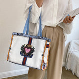 SIMPLE CANVAS ONE SHOULDER HANDBAG_CWAB0999