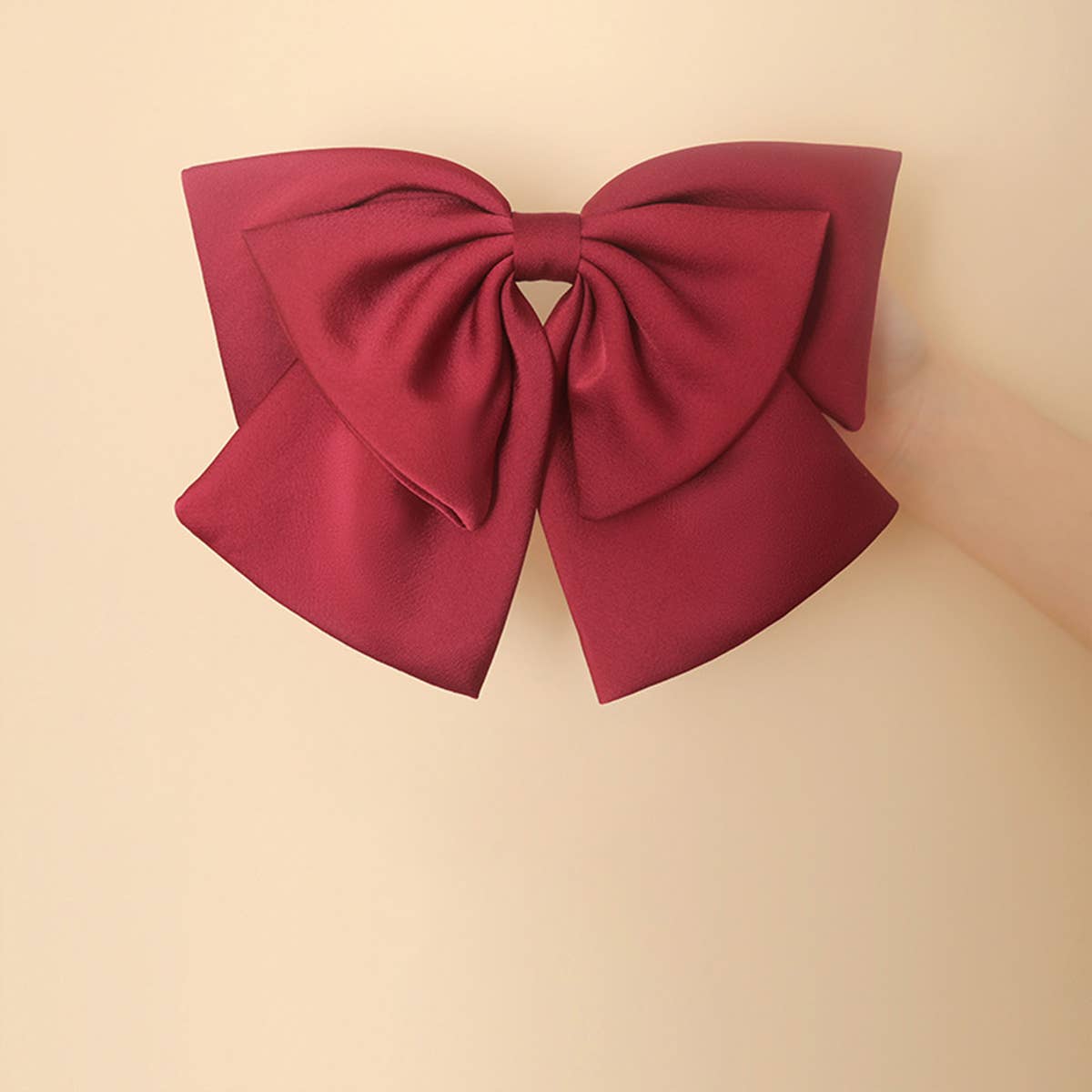 ELEGANT TEXTURE BIG BOW HAIRPIN_CWASC1066
