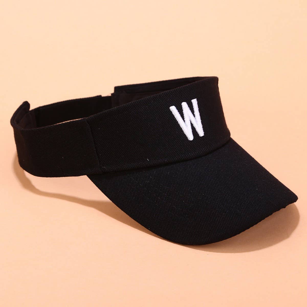 EMBROIDERED LETTER VISOR HAT SUMMER SUNSHADE CAP_CWAH3284