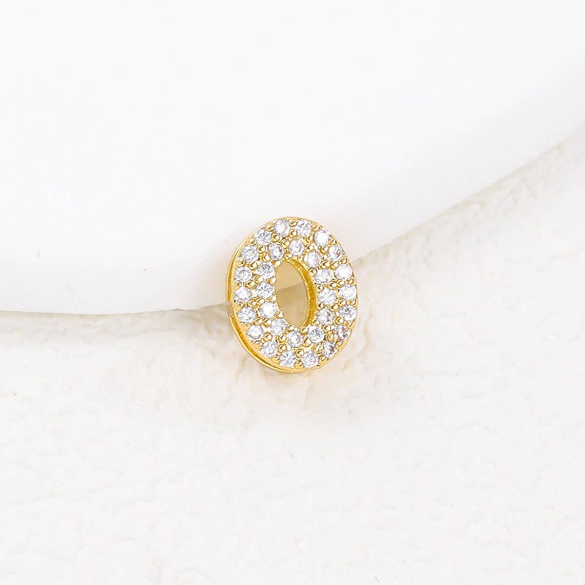 Tiny Zirconia Pendant 26 Letters Necklace_Cwmm5863