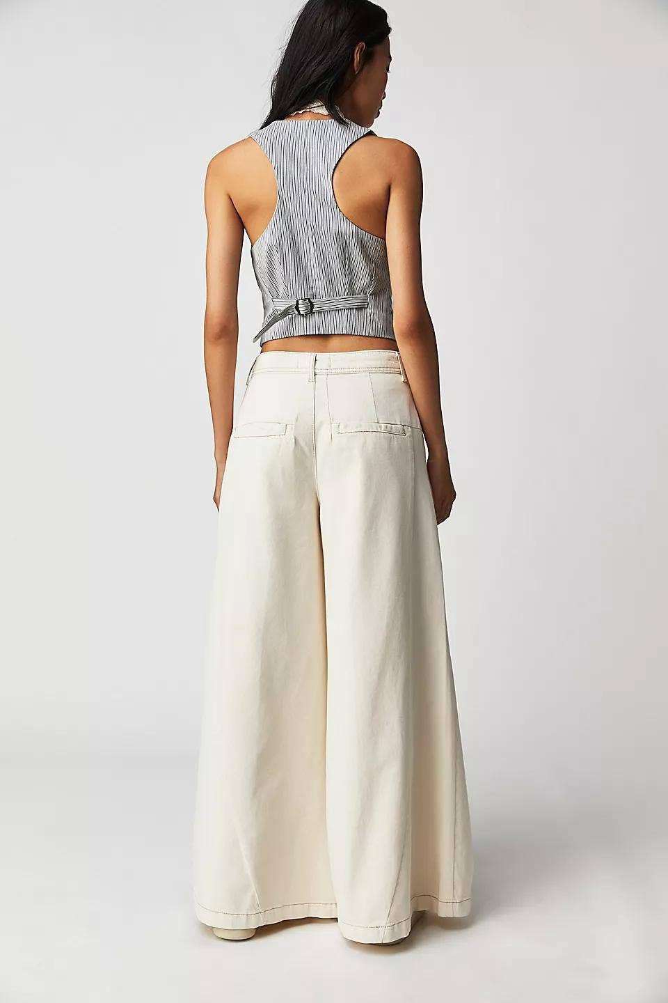 Street Style American Wide-Leg Baggy Casual Jeans