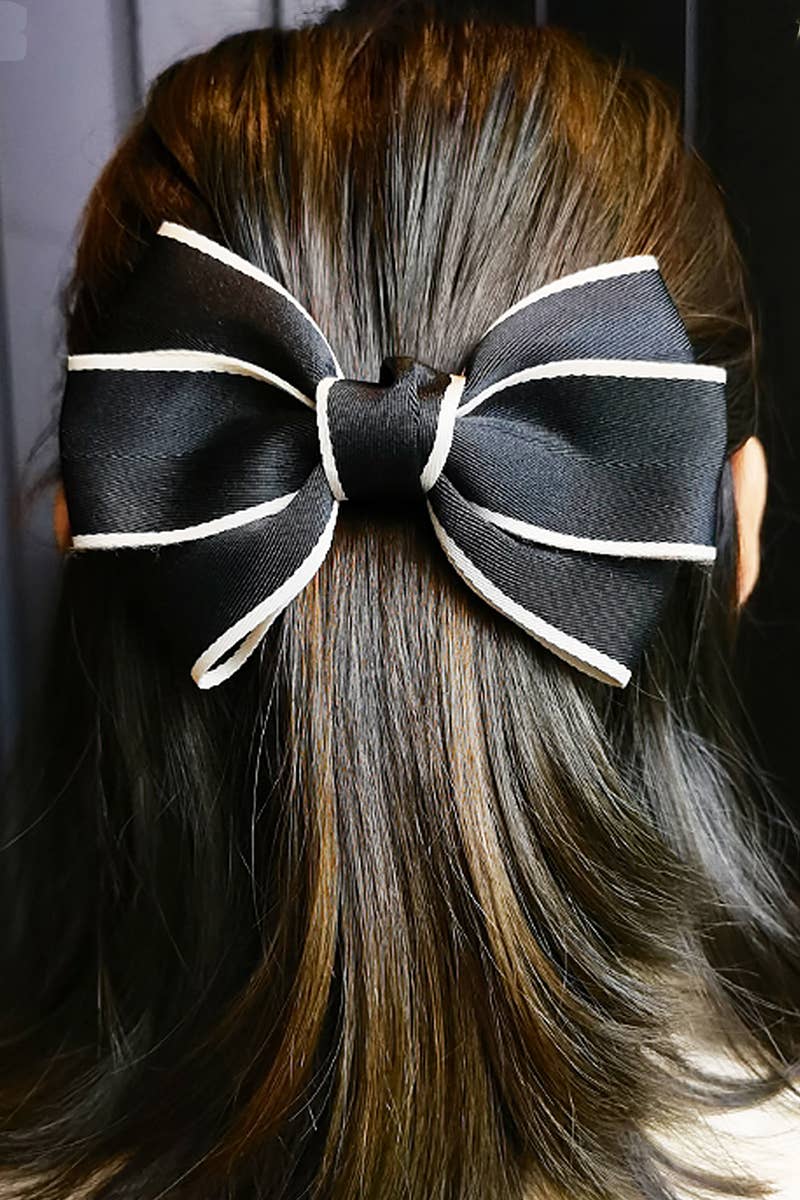 BOW DECOR FRENCH BUTTERFLY HAIR CLIP_CWAHA0163