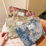 Vintage Oil Painting Makeup Bag Large Travel Tote_Cuab00661