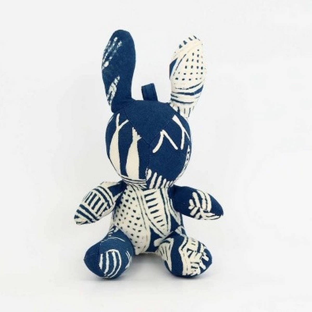 HAND DYED INDIGO BUNNY PLUSH CHARM_CWMM5997