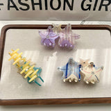 3D STARFISH ACETATE HAIR CLAW THICK HAIR BUN CLIP_CWAHA5970