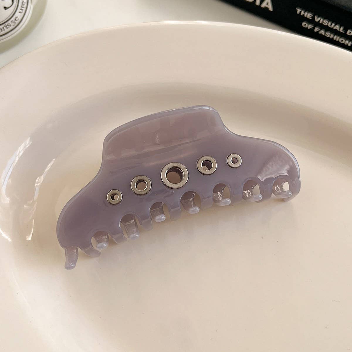 Unique Curved Acetate Claw?Large Hair Volume Grip