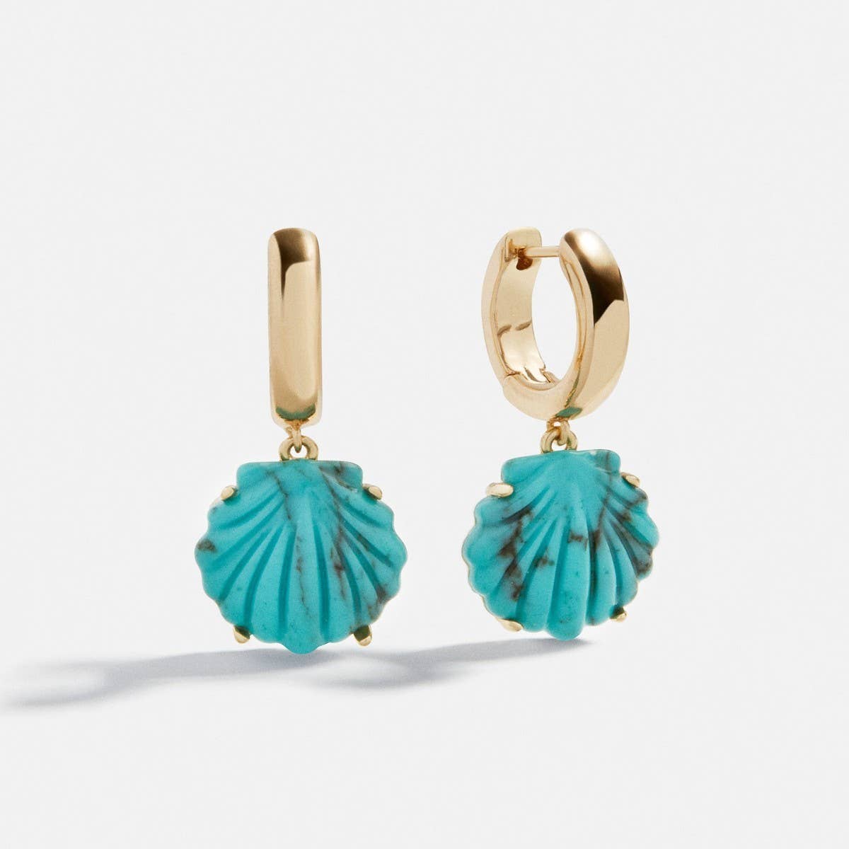 Trendy Summer Ocean Shell Earrings Stainless Steel