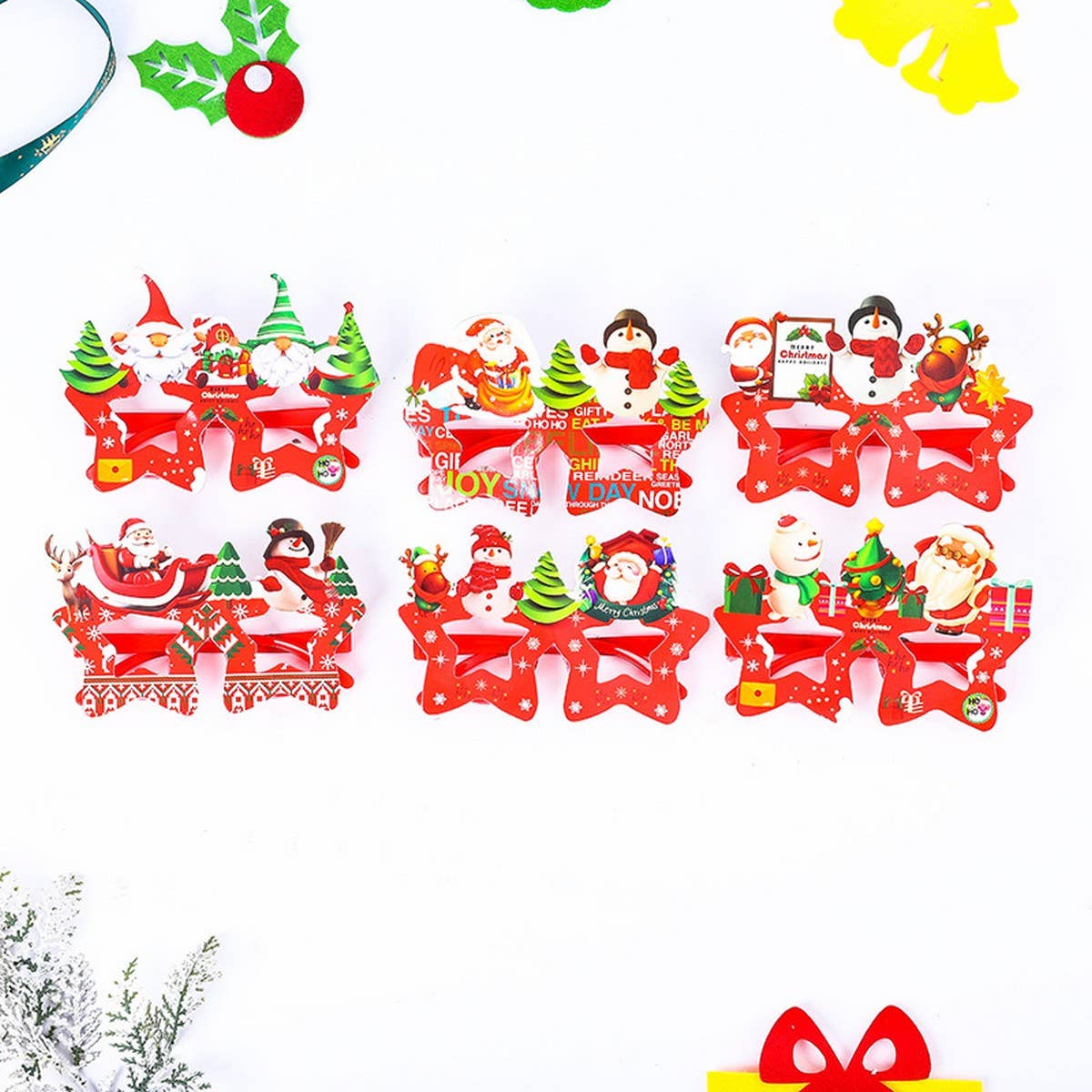 CREATIVE CHRISTMAS GIFT DECORATION GLASSES FRAME_CWASG0538