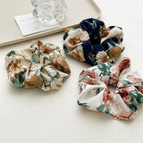 SWEET LARGE FLORAL HIGH ELASTIC HAIR TIE_CWAHA2435